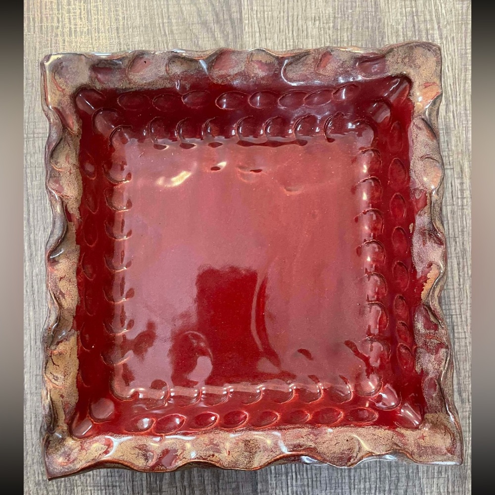 Fingerprint Pottery Decorative Plate